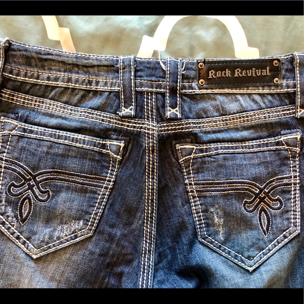 SOLD!! Women’s Rock Revival Flare Jeans, Size 28